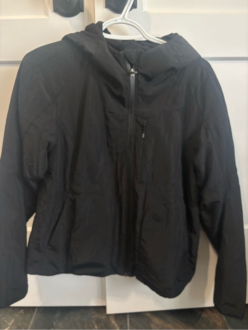 lululemon athletica Black Hooded Jacket with Zip